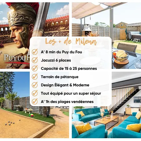 Milena - - Puy Dufou - Grande Capacite Vakantiehuis *